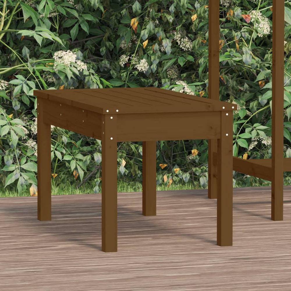 Gartenbank Honigbraun Kiefer Massivholz 80cm