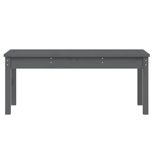 Graue Gartenbank Kiefer Massivholz 109 cm