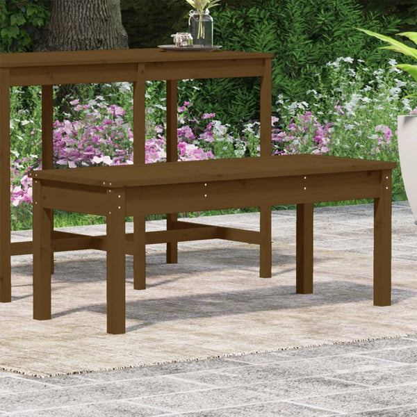 Gartenbank Honigbraun Kiefer Massivholz