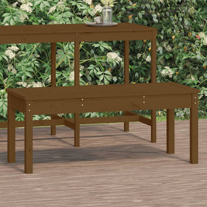 Gartenbank Honigbraun Kiefer Massivholz