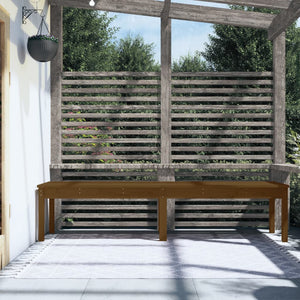 Gartenbank 2-Sitzer Honigbraun Kiefer Massivholz