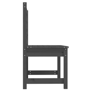 Gartenbank Grau 109cm Kiefer Massivholz