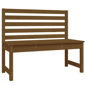 Gartenbank Honigbraun Kiefer Massivholz 109cm