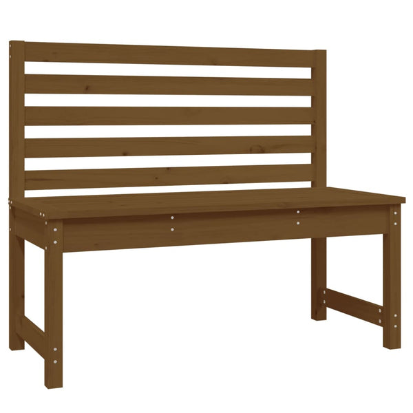 Gartenbank Honigbraun Kiefer Massivholz 109cm
