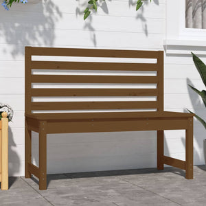 Gartenbank Honigbraun Kiefer Massivholz 109cm