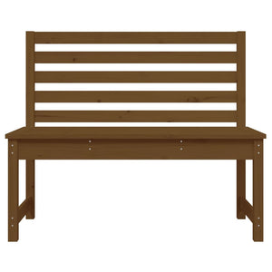 Gartenbank Honigbraun Kiefer Massivholz 109cm