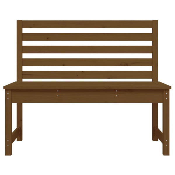 Gartenbank Honigbraun Kiefer Massivholz 109cm