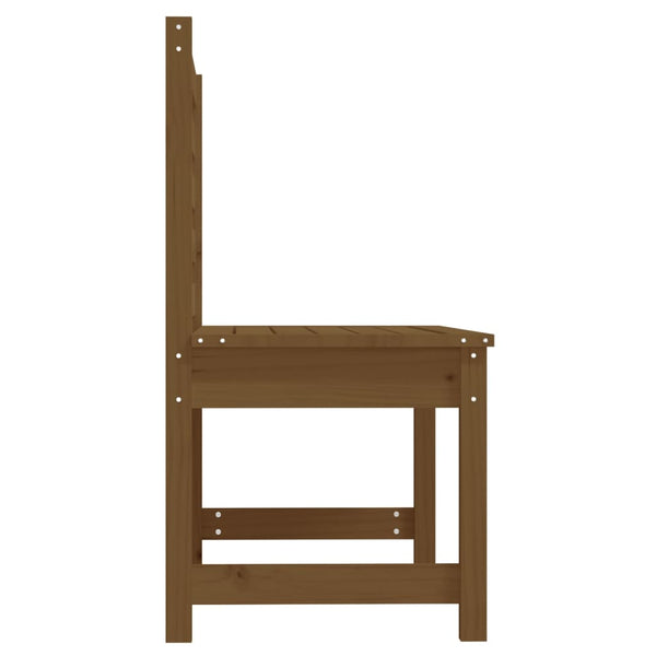 Gartenbank Honigbraun Kiefer Massivholz 109cm