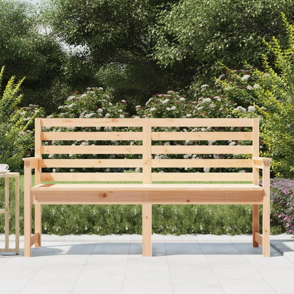 Massive Kiefer Gartenbank, 159,5 cm