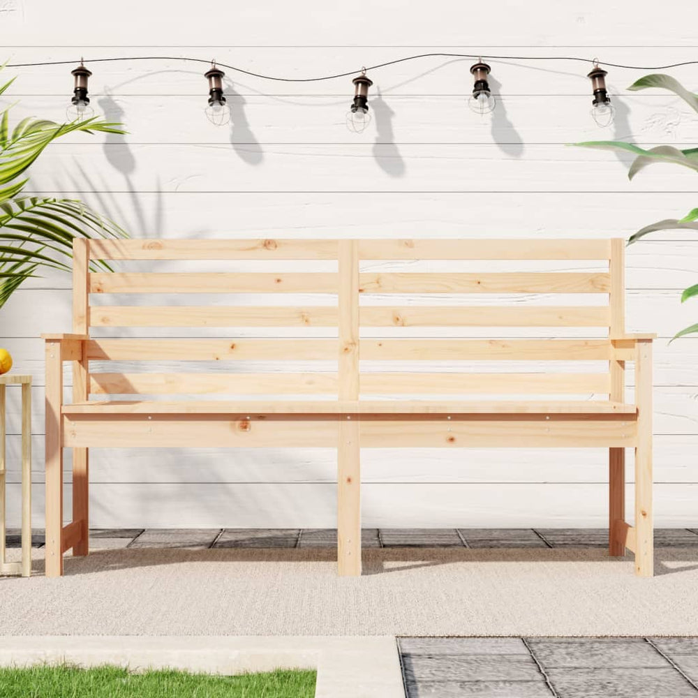 Massive Kiefer Gartenbank, 159,5 cm
