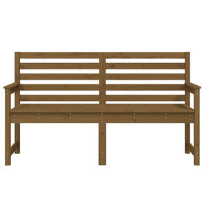vidaXL Banc de jardin marron miel 159,5x48x91,5 cm pin massif