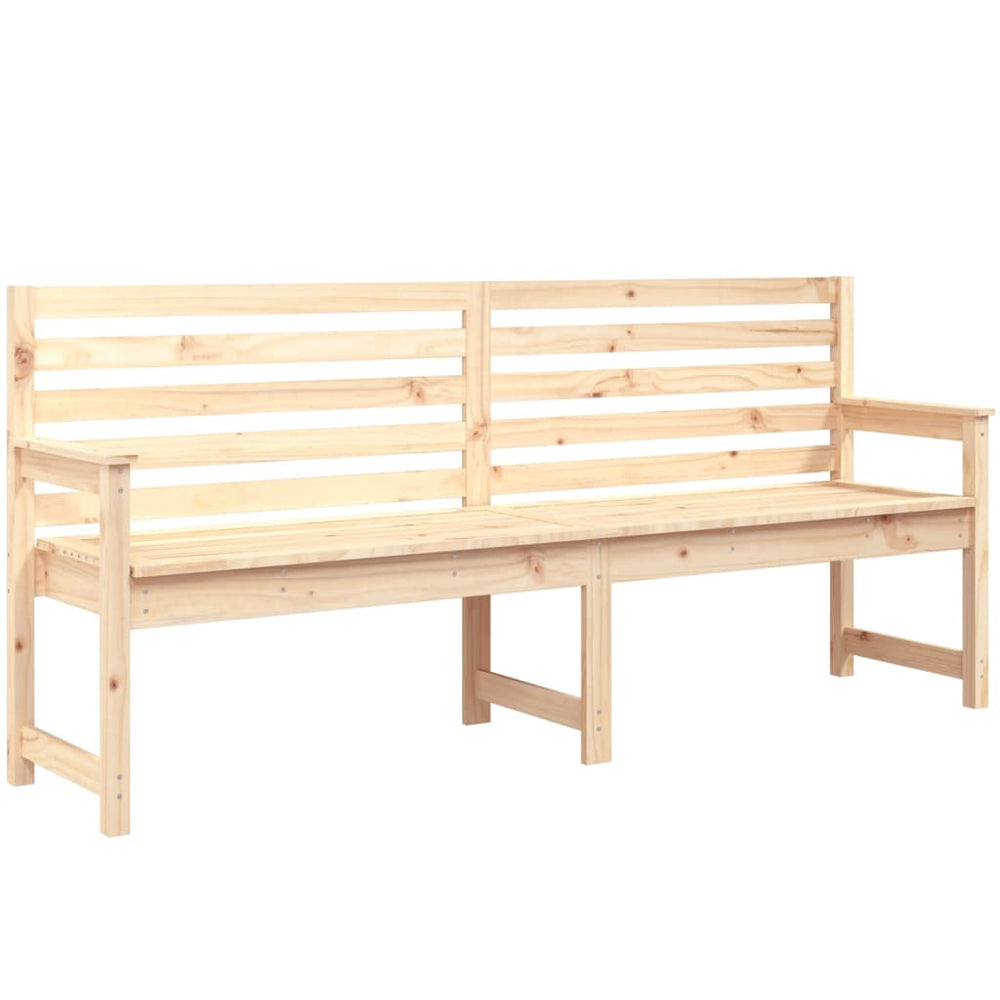 Massive Kiefer Gartenbank, 203,5 cm