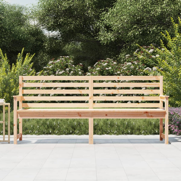 Massive Kiefer Gartenbank, 203,5 cm