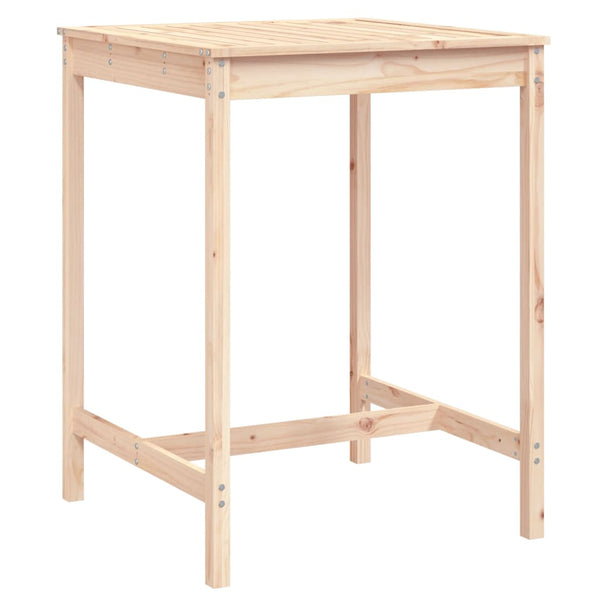 Kiefer Massivholz Gartentisch, 82,5x82,5x110cm