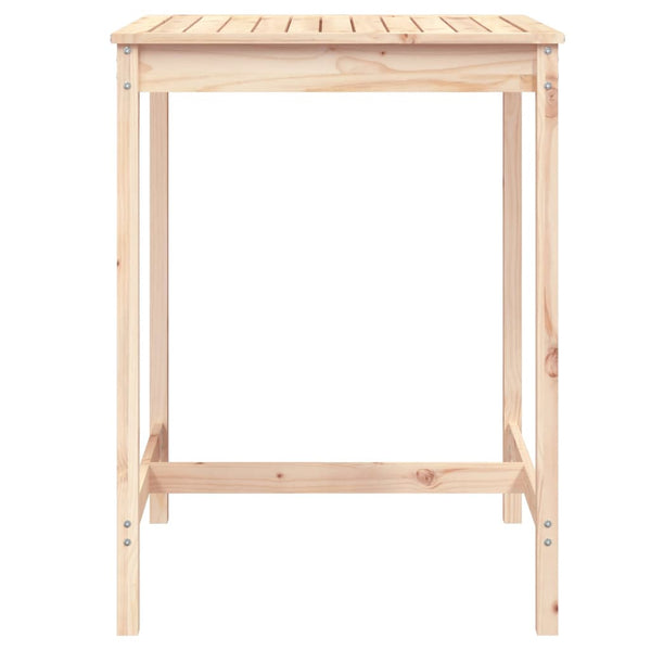 Kiefer Massivholz Gartentisch, 82,5x82,5x110cm