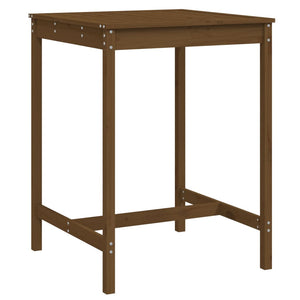 Massivholz Gartentisch Honigbraun Kiefer 82,5x82,5cm