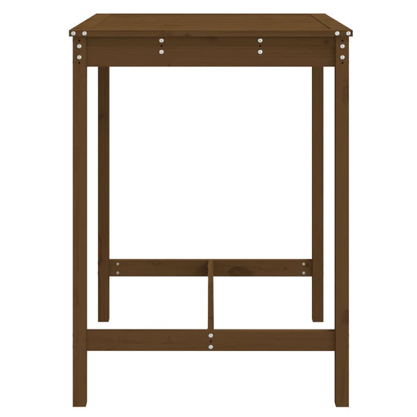 Massivholz Gartentisch Honigbraun Kiefer 82,5x82,5cm