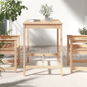 Massivholz Gartentisch Kiefer 121x82,5 cm