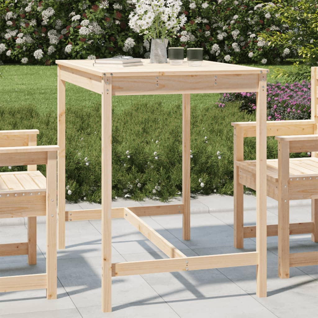 Massivholz Gartentisch Kiefer 121x82,5 cm