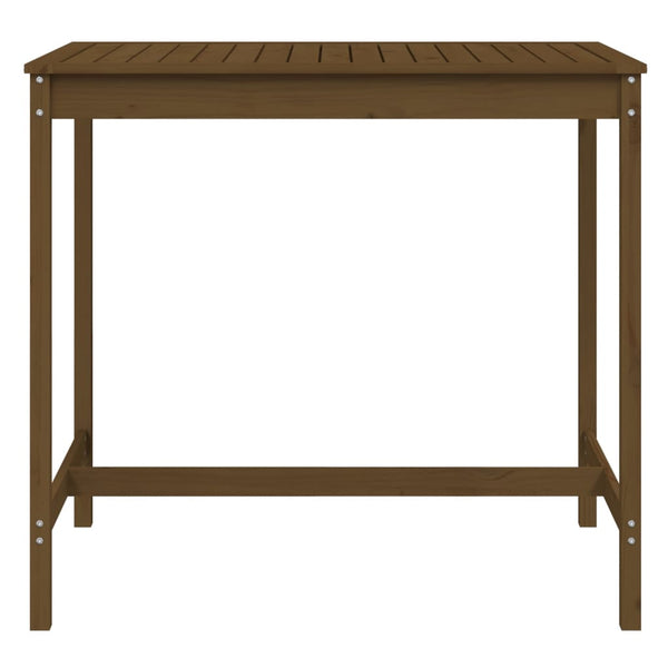 Gartentisch Honigbraun Kiefer Massivholz 121cm