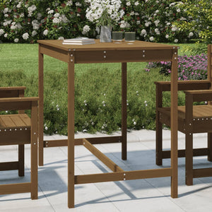 Gartentisch Honigbraun Kiefer Massivholz 121cm