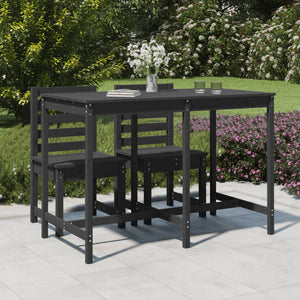 Grauer Gartentisch 159,5cm Kiefer Massivholz