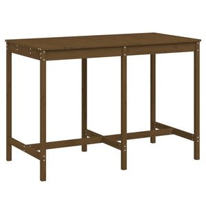Gartentisch Honigbraun Kiefer Massivholz