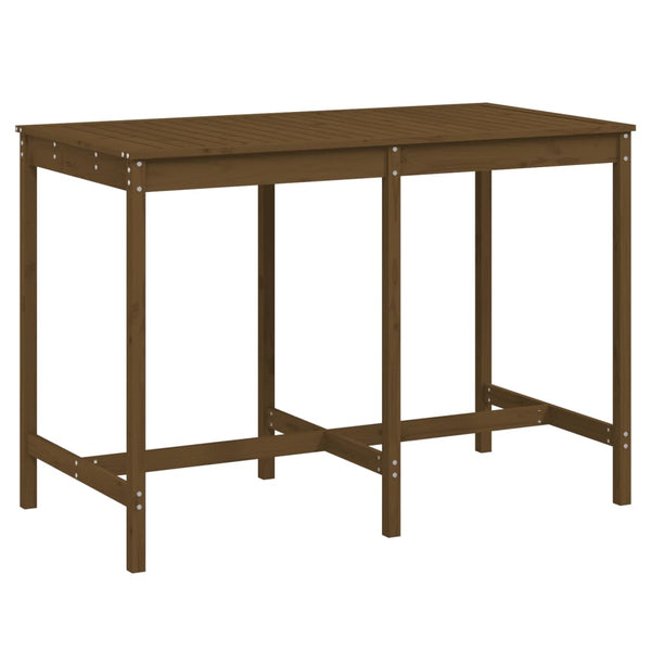 Gartentisch Honigbraun Kiefer Massivholz
