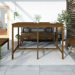 Gartentisch Honigbraun Kiefer Massivholz