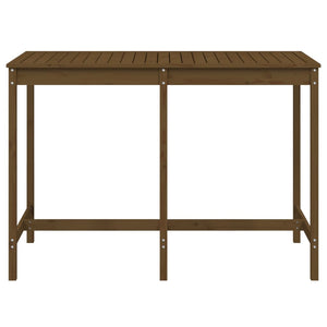 Gartentisch Honigbraun Kiefer Massivholz