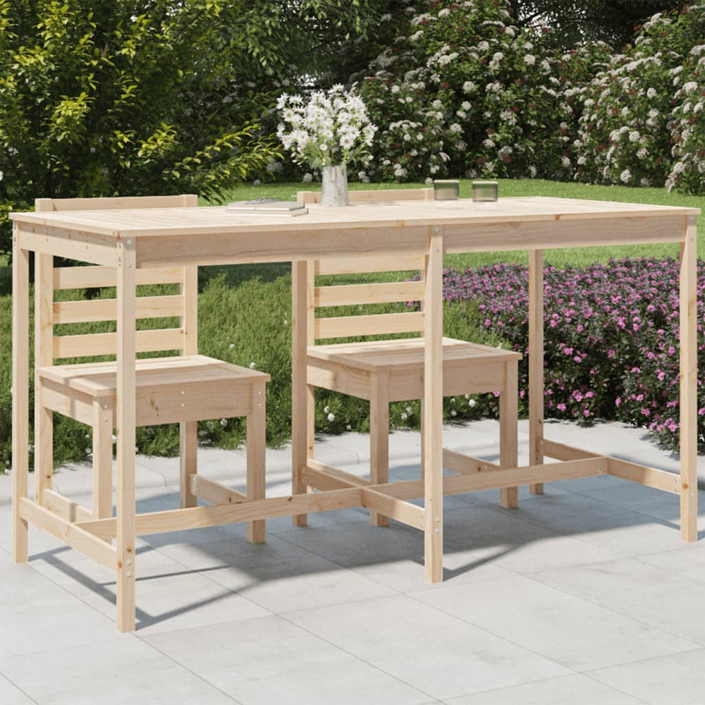 Massivholz Gartentisch Kiefer, 203.5 cm