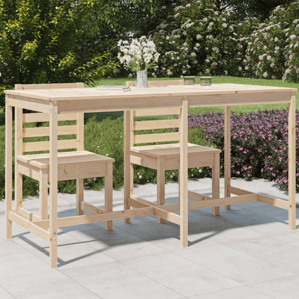 Massivholz Gartentisch Kiefer, 203.5 cm