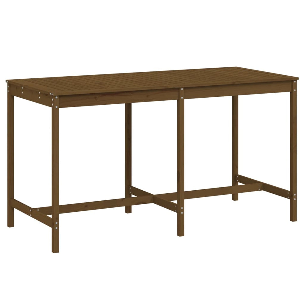 Gartentisch Honigbraun Kiefer Massivholz 203,5 cm