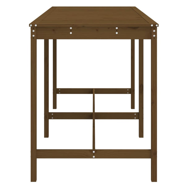 Gartentisch Honigbraun Kiefer Massivholz 203,5 cm
