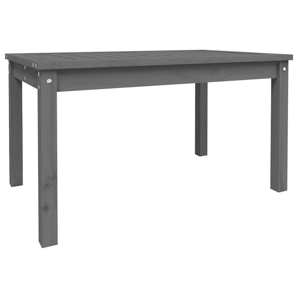 Gartentisch Grau Kiefer Massivholz 82,5x50,5 cm