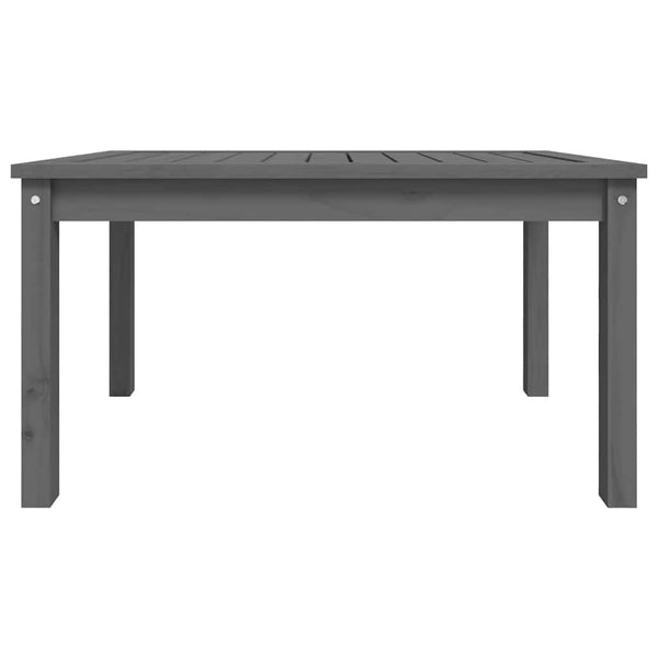 Gartentisch Grau Kiefer Massivholz 82,5x50,5 cm