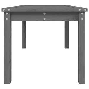 Gartentisch Grau Kiefer Massivholz 82,5x50,5 cm