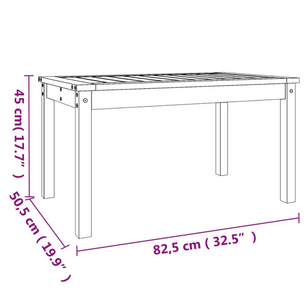 Gartentisch Douglasie 82,5x50,5 cm