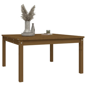 Gartentisch Honigbraun Kiefer Massivholz 82,5x82,5cm