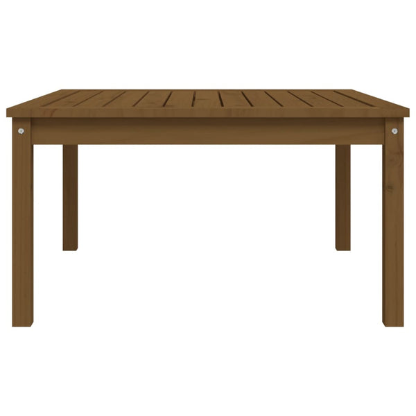 Gartentisch Honigbraun Kiefer Massivholz 82,5x82,5cm