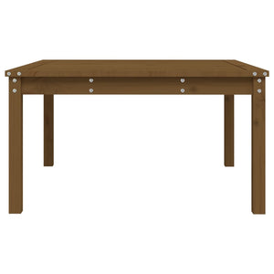 Gartentisch Honigbraun Kiefer Massivholz 82,5x82,5cm