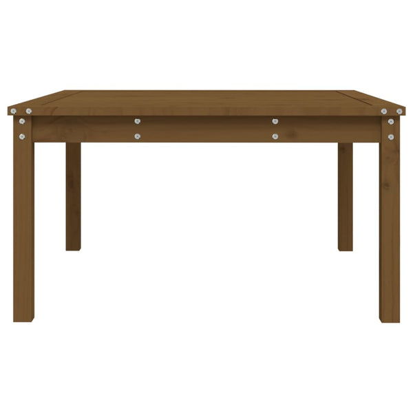 Gartentisch Honigbraun Kiefer Massivholz 82,5x82,5cm