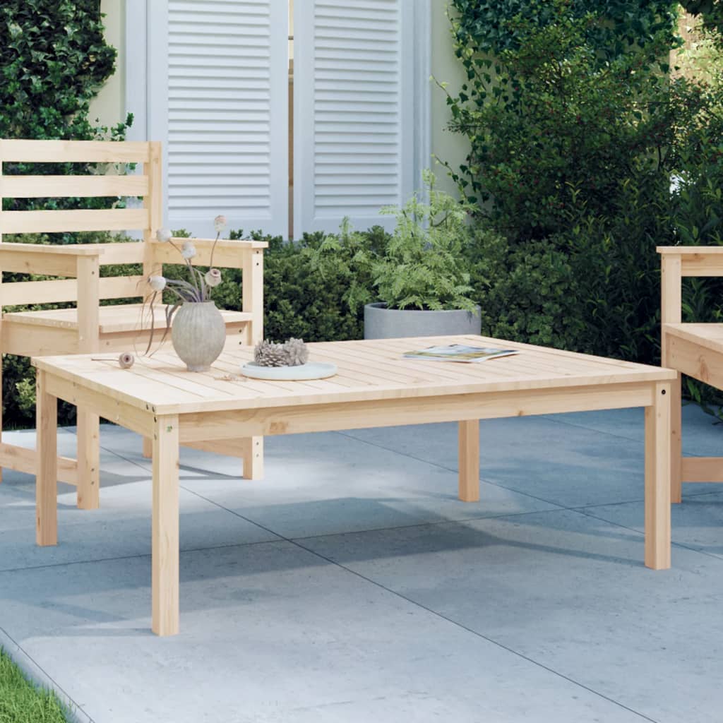 Gartentisch Kiefer Massivholz 121x82,5 cm