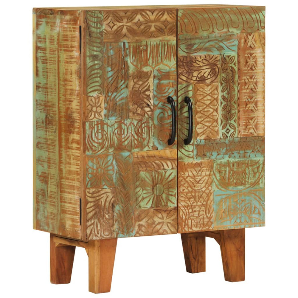 Handgeschnitztes Altholz Sideboard 55x75 cm