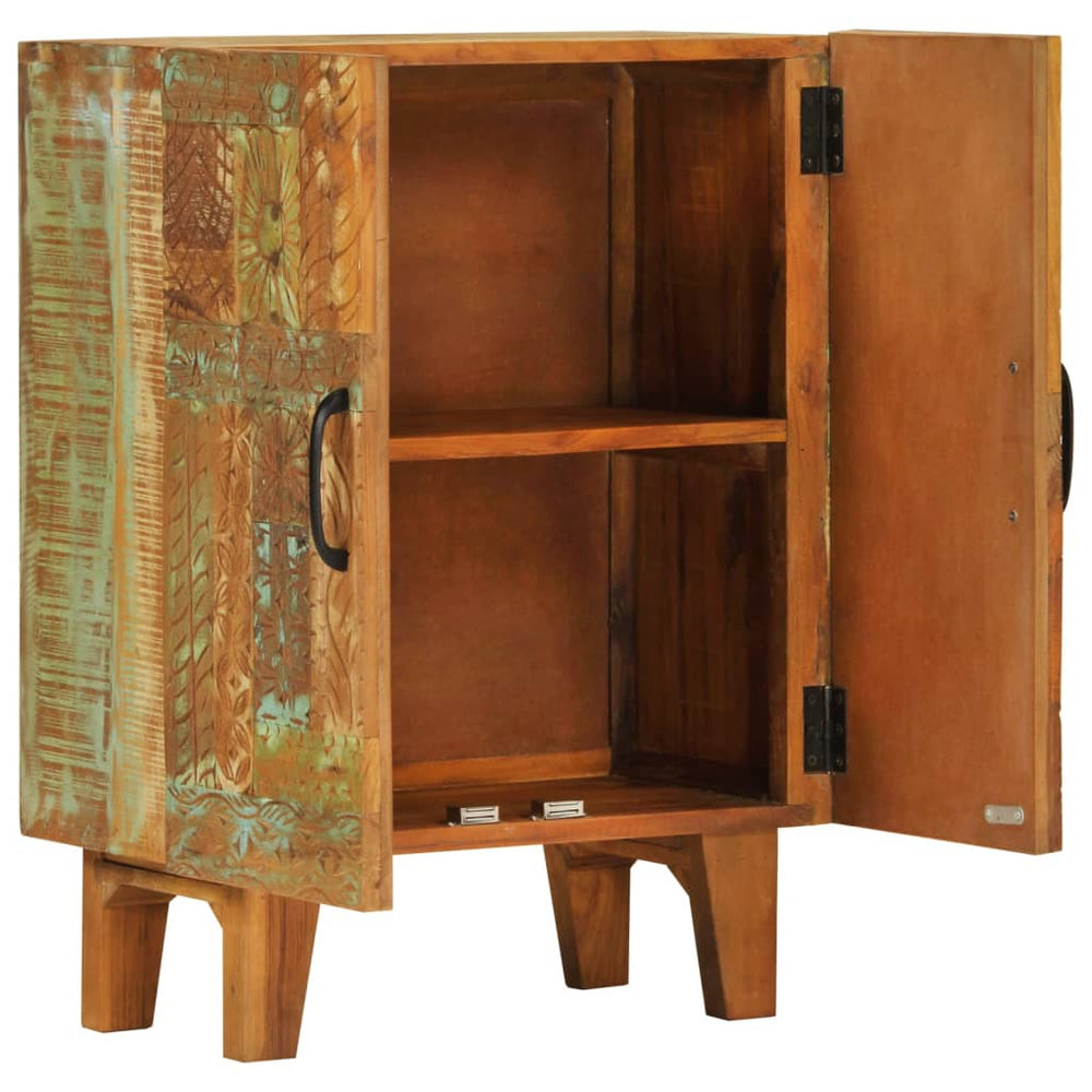 Handgeschnitztes Altholz Sideboard 55x75 cm