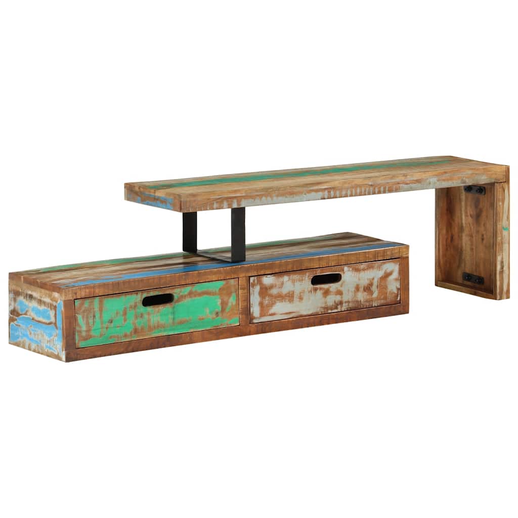TV-Ständer Massivholz Altholz 118-200 cm