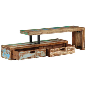 TV-Ständer Massivholz Altholz 118-200 cm