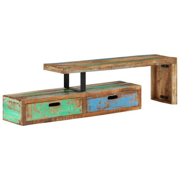 TV-Ständer Massivholz Altholz 118-200 cm