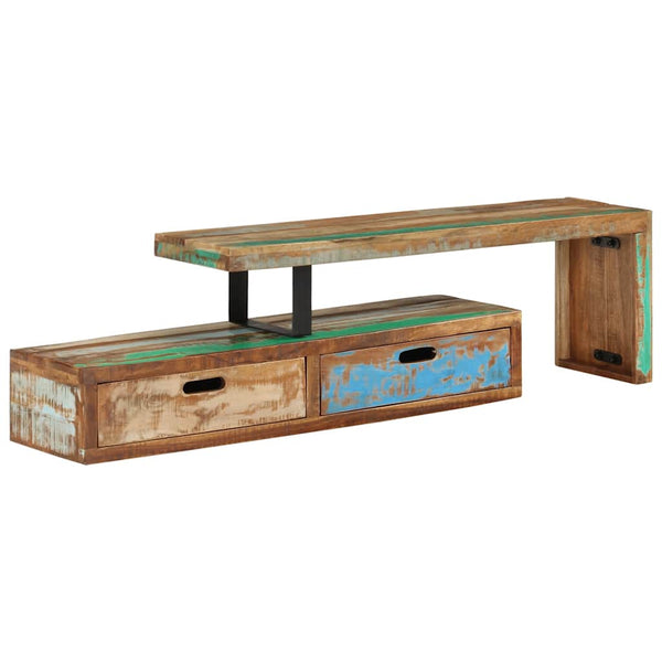 TV-Ständer Massivholz Altholz 118-200 cm