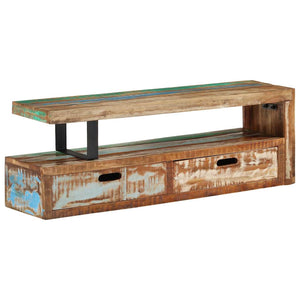 TV-Ständer Massivholz Altholz 118-200 cm